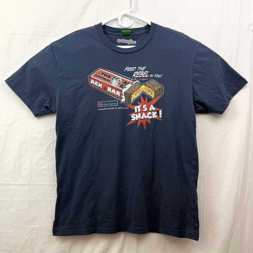 Star Wars Ack-Bar It's A Snack Tee Unisex XL Gray WeLoveFine